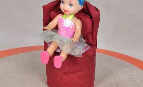 DIY Doll Chair from Toilet Paper Tube
