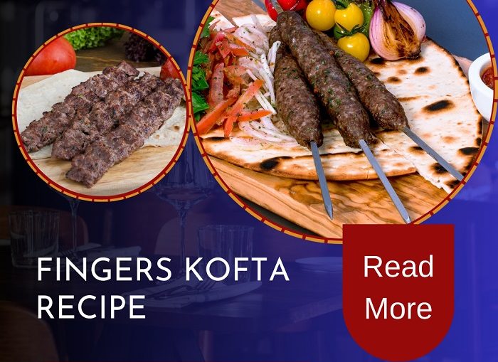 Beef Fingers Kofta Kebab Recipe with Tahini - Fingers Kafta Meat Skewers