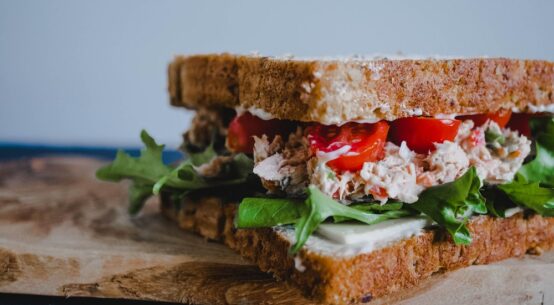 Tuna Sandwich with Mayo & Mixed Veggie Recipe