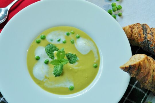 Pea Soup with Lemon & Mint Recipe