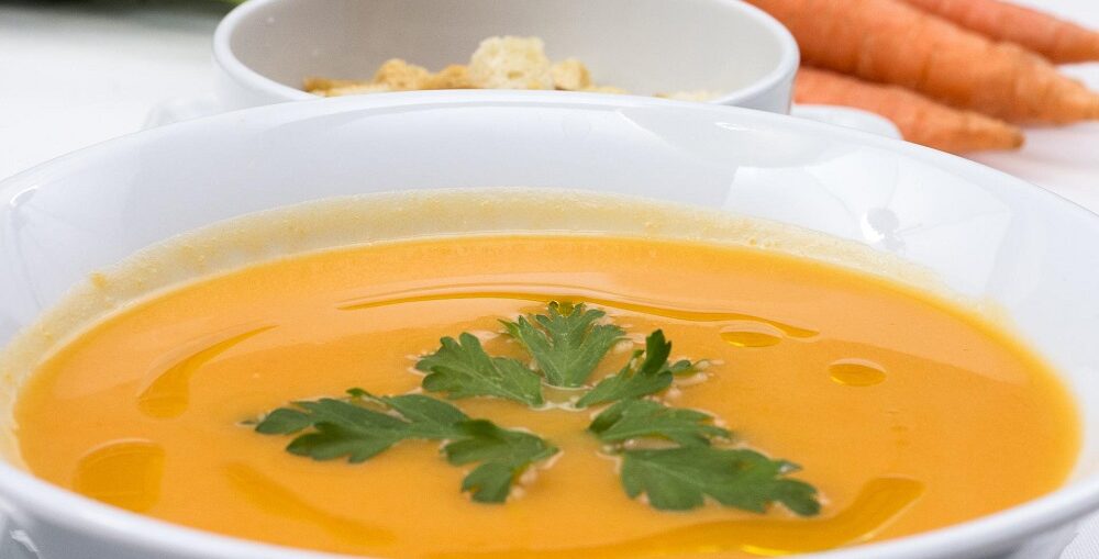 (Carrot Soup with Cooking Cream Recipe