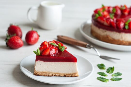 Strawberry Cheesecake Recipe with Strawberry Jam