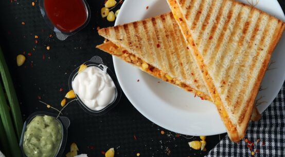 Grilled Cheese Sandwich Recipe With Corn for Breakfast