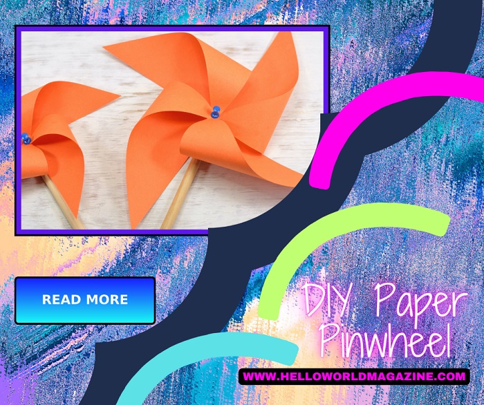 Paper Pinwheel Make Craft Idea