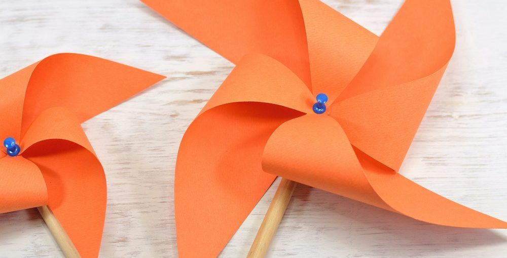 Paper Pinwheel Make Craft Idea