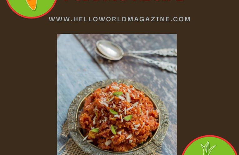 Indian Dessert Carrot Halwa Pudding Recipe