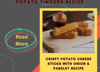 Crispy Potato Cheese Sticks with Onion & Parsley Recipe