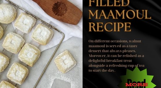 What is the procedure for preparing a recipe for walnut maamoul?