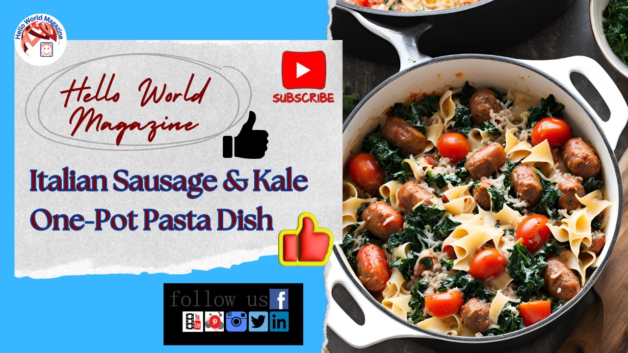 Italian Sausage with Kale and Pasta in One-Pot Recipe